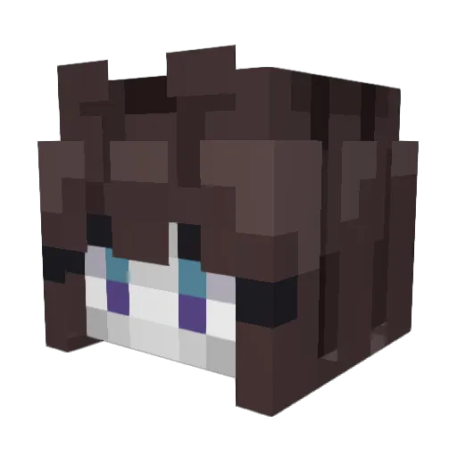 Lcs128 Minecraft avatar head, 3D render