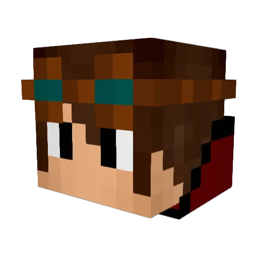 Lcs188 Minecraft avatar head, 3D render