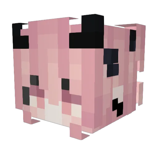 Lct_c Minecraft avatar head, 3D render