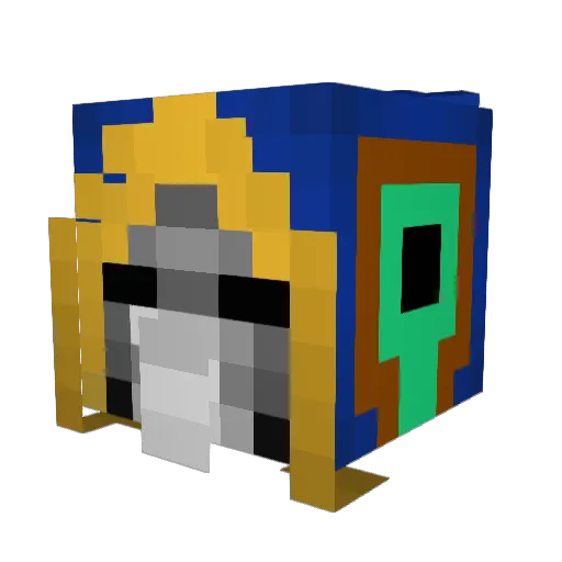 Lcultist Minecraft avatar head, 3D render