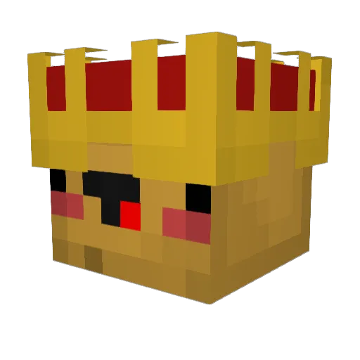 LdD20 Minecraft avatar head, 3D render