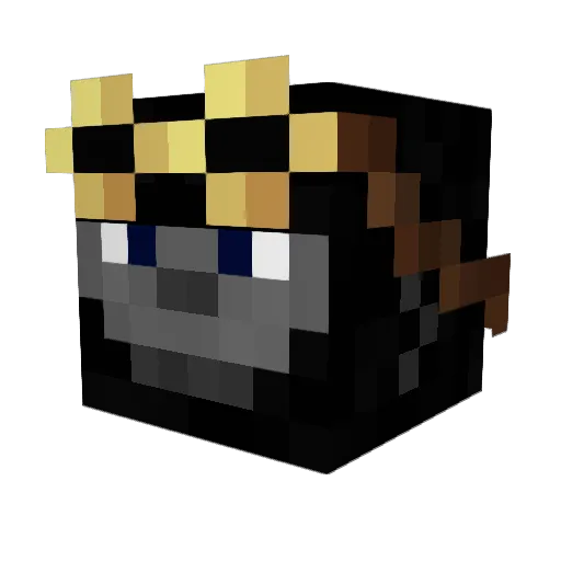 Ldezzer Minecraft avatar head, 3D render