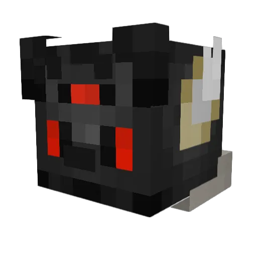 Ldnz Minecraft avatar head, 3D render