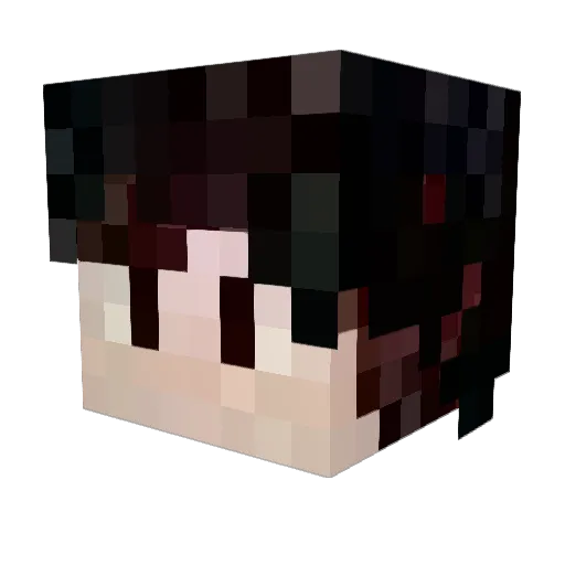 Ldyzzie Minecraft avatar head, 3D render