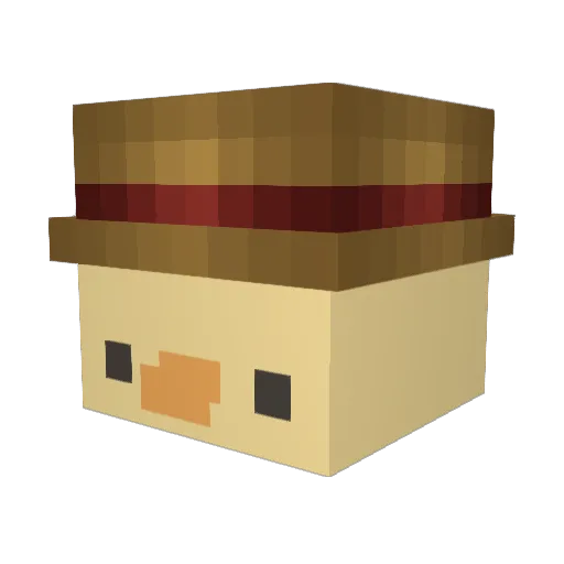 Le0N0815 Minecraft avatar head, 3D render