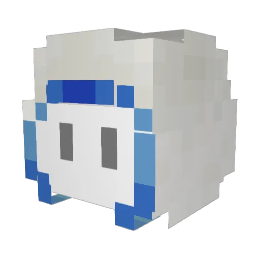 Le0_Gapple Minecraft avatar head, 3D render