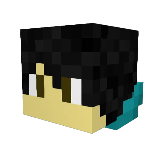 Le0_X8 Minecraft avatar head, 3D render
