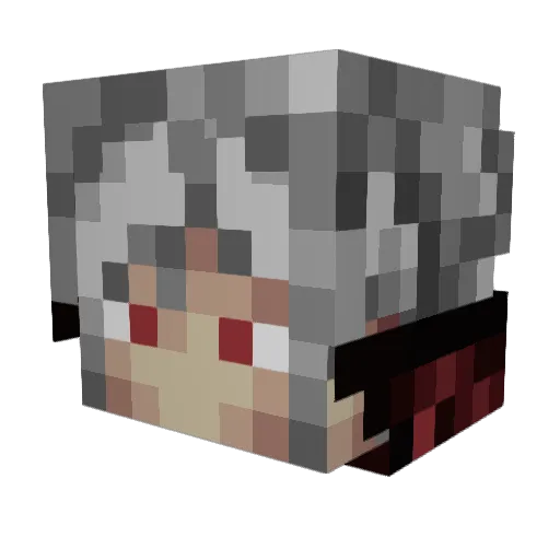 Le0ndias Minecraft avatar head, 3D render