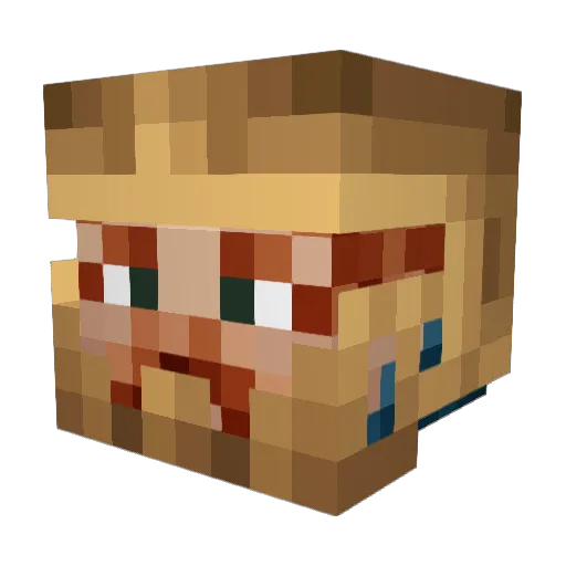 Le0nidas11 Minecraft avatar head, 3D render