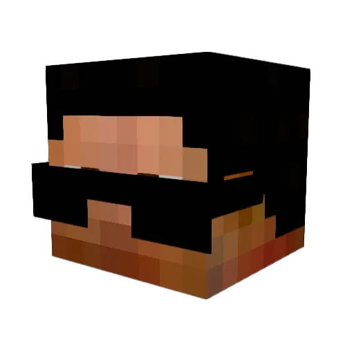 Le0nis Minecraft avatar head, 3D render