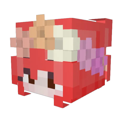 Le0nne Minecraft avatar head, 3D render