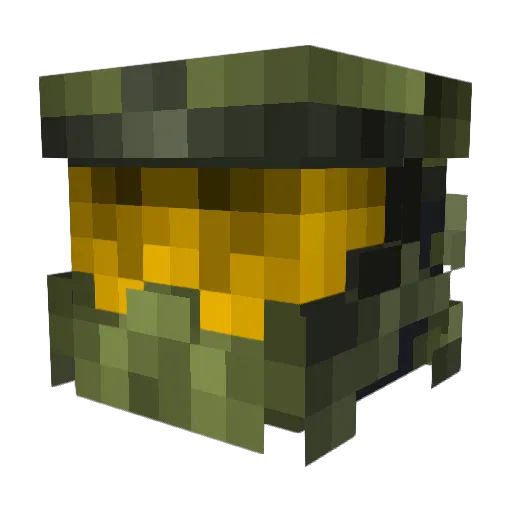Le1kv4m Minecraft avatar head, 3D render