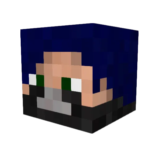 Le1nad Minecraft avatar head, 3D render