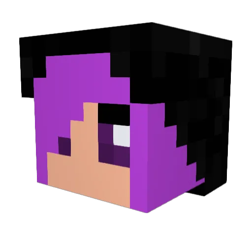 Le4 Minecraft avatar head, 3D render