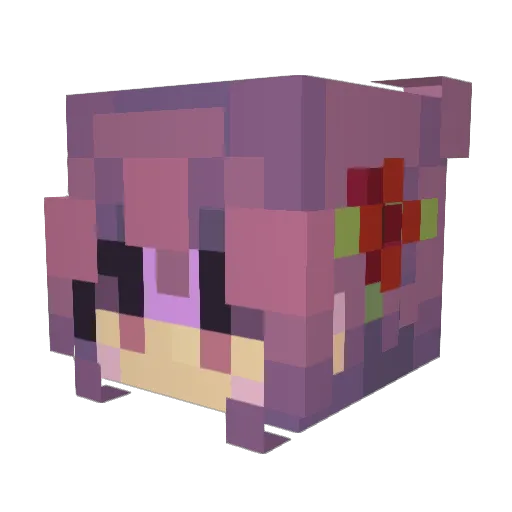 Le4l Minecraft avatar head, 3D render