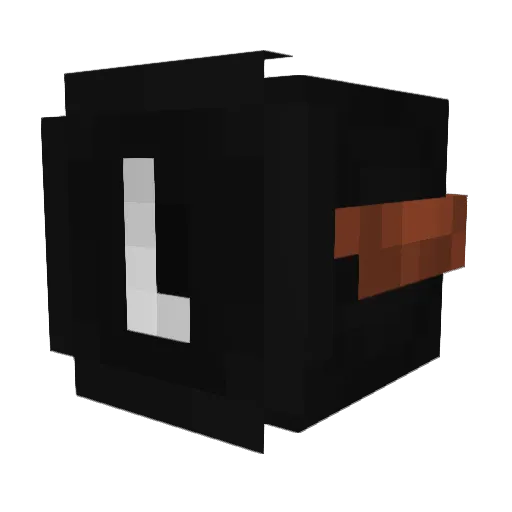 Le4zer Minecraft avatar head, 3D render