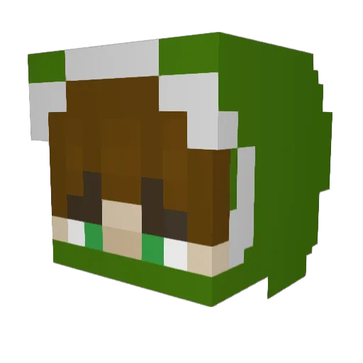 LeAnOn28 Minecraft avatar head, 3D render