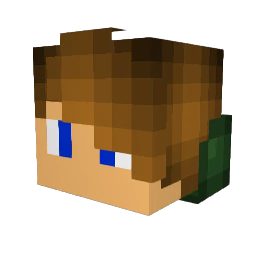 LeAntho Minecraft avatar head, 3D render
