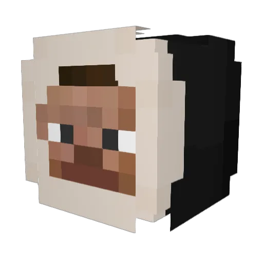 LeBaCkaR12 Minecraft avatar head, 3D render