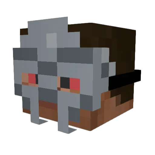LeBass Minecraft avatar head, 3D render