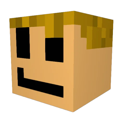 LeBasti Minecraft avatar head, 3D render