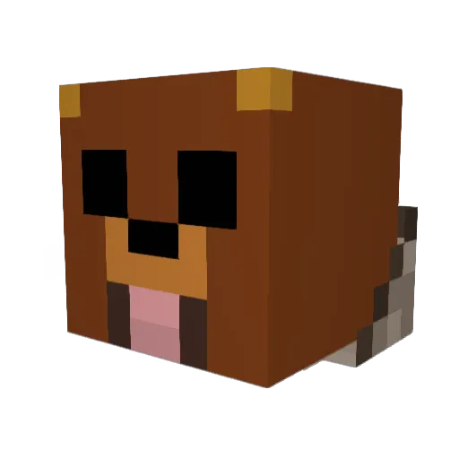 LeBeau08 Minecraft avatar head, 3D render