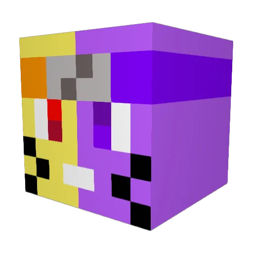 LeBig23 Minecraft avatar head, 3D render