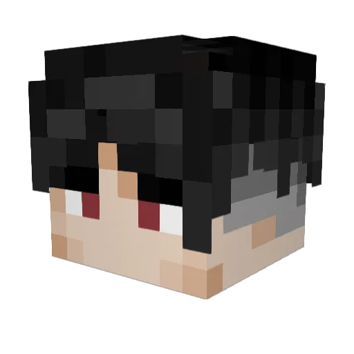 LeBonPierro Minecraft avatar head, 3D render