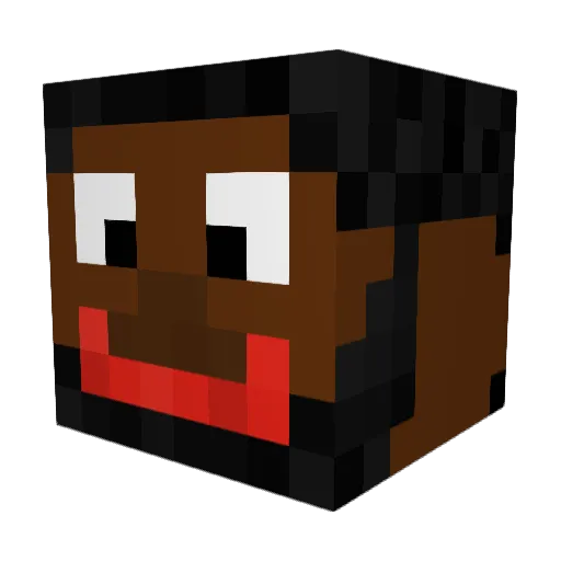 LeBonner Minecraft avatar head, 3D render
