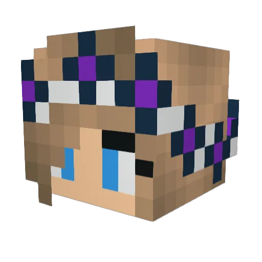 LeBron333333 Minecraft avatar head, 3D render