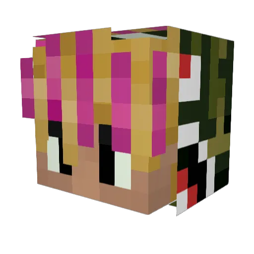 LeBronJ Minecraft avatar head, 3D render