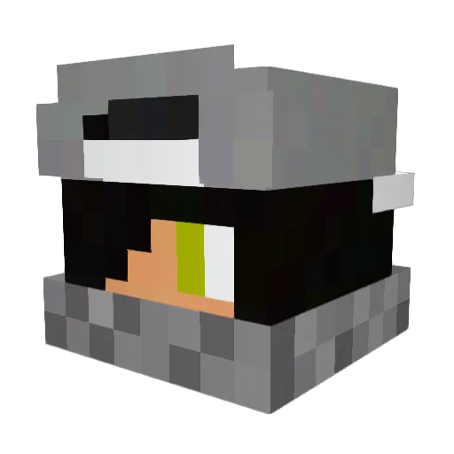 LeBuilderDuMaroc Minecraft avatar head, 3D render