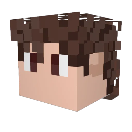 LeCbobJames Minecraft avatar head, 3D render