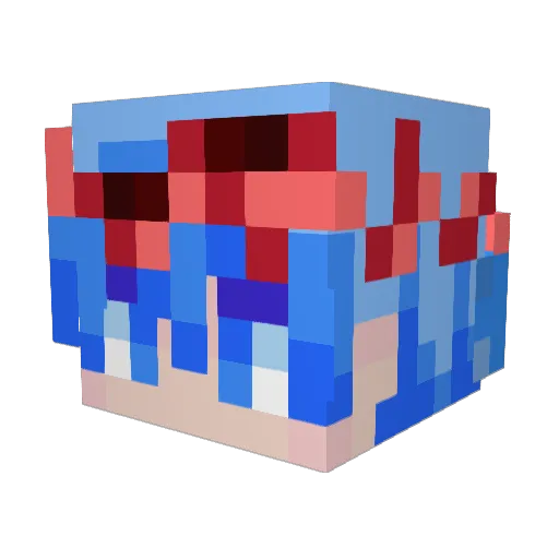LeChefJames Minecraft avatar head, 3D render