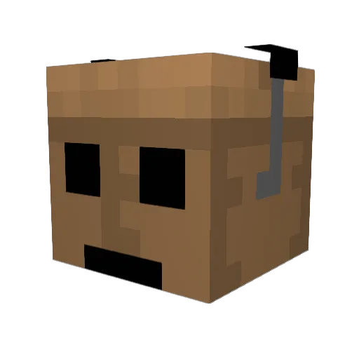 LeChefO3 Minecraft avatar head, 3D render