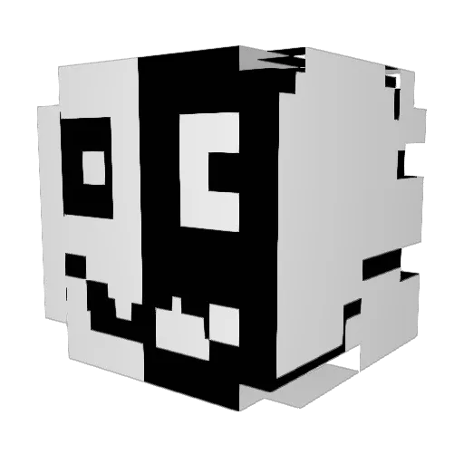 LeChomeur Minecraft avatar head, 3D render