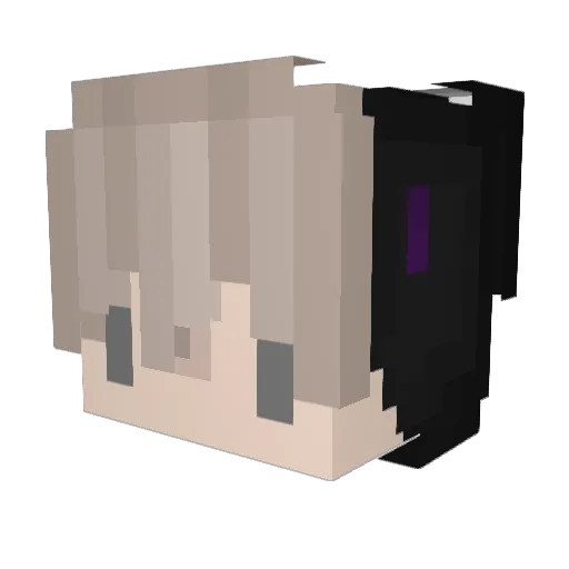 LeChoppie Minecraft avatar head, 3D render