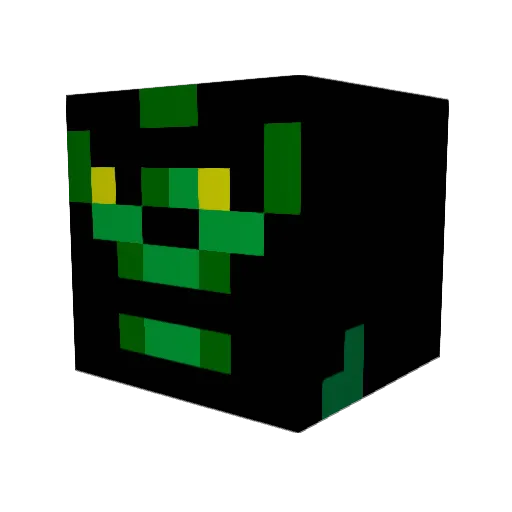 LeChuck_Kahm Minecraft avatar head, 3D render