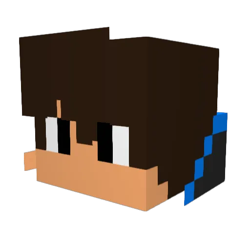 LeChuy869 Minecraft avatar head, 3D render
