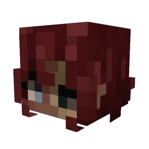 LeCiers Minecraft avatar head, 3D render