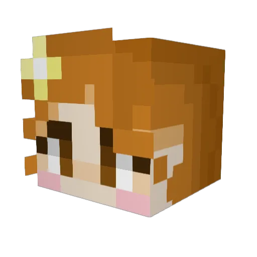 LeCinnabon Minecraft avatar head, 3D render