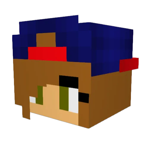 LeClient Minecraft avatar head, 3D render