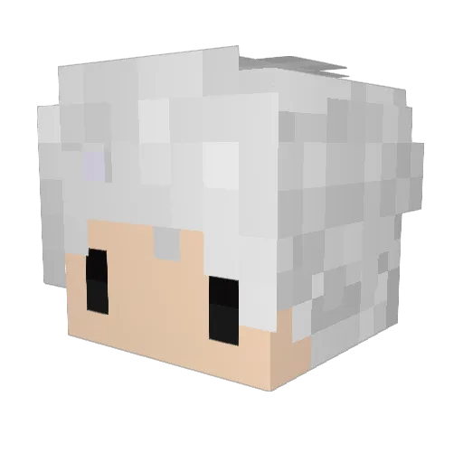 LeCodeBarre Minecraft avatar head, 3D render