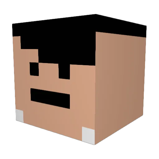 LeComeJames Minecraft avatar head, 3D render
