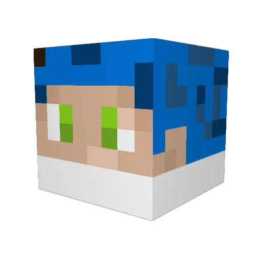 LeCore_ Minecraft avatar head, 3D render