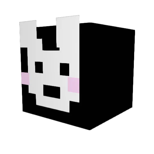 LeCrinkus Minecraft avatar head, 3D render