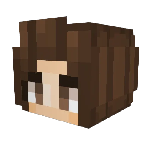 LeCupcake10893 Minecraft avatar head, 3D render