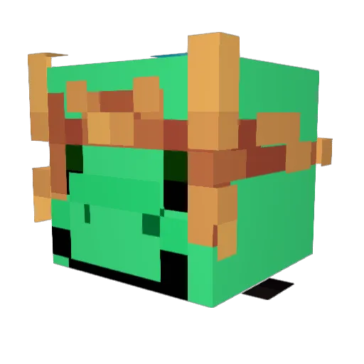 LeDinomite Minecraft avatar head, 3D render