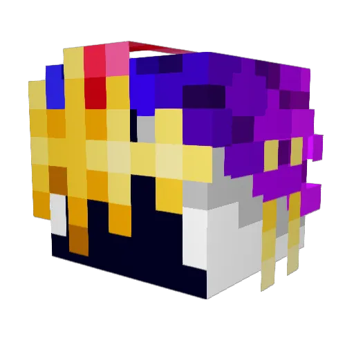 LeDoar Minecraft avatar head, 3D render