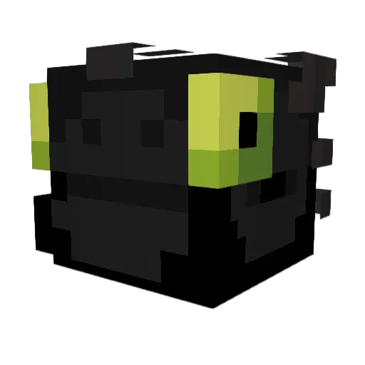 LeDonat Minecraft avatar head, 3D render